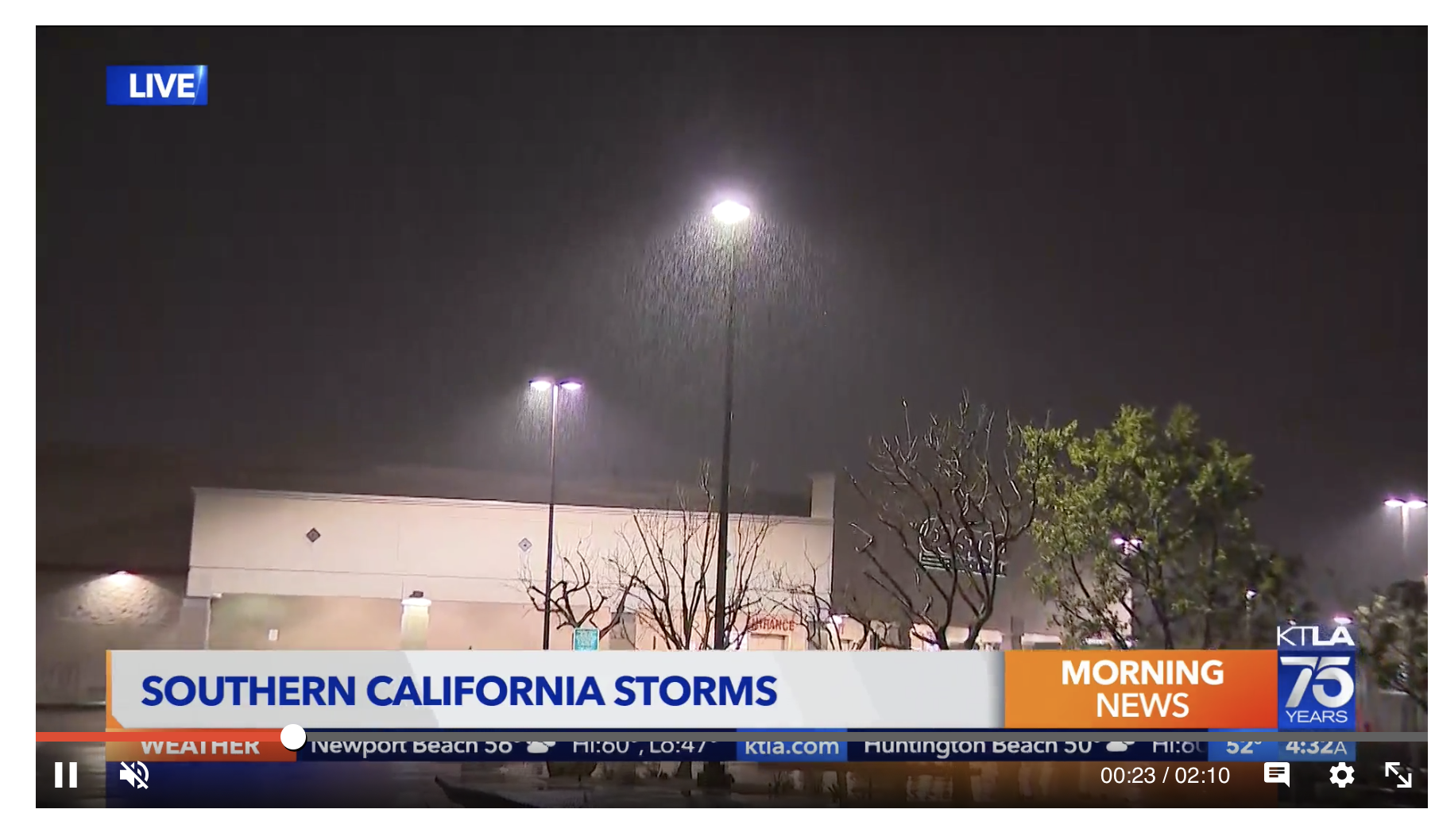 Coldest storm of season moves into SoCal; snow possible at 2,000 feet